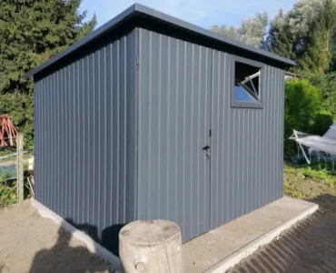 Domček na náradie 3x3 m Pultová strecha Grafit