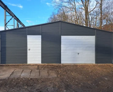 Plechová hala 9x20 m Sedlová strecha Grafit