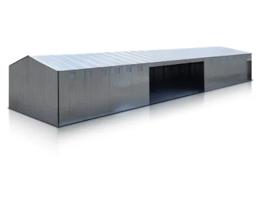Plechová hala 27x10 m Sedlová strecha Zinok