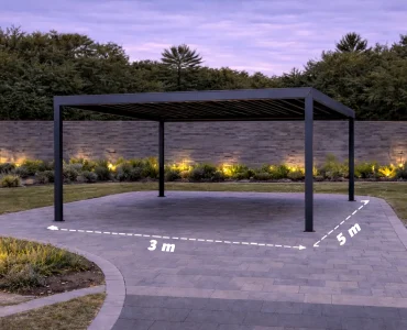 Carport 3×5 Hliníkový prístrešok pre auto