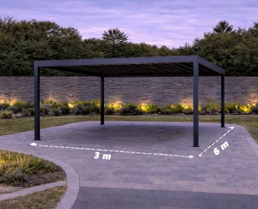 Carport 3×6 Hliníkový prístrešok pre auto