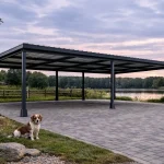 carport 10×5 z tłem
