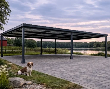 Carport 10×5 Hliníkový prístrešok pre auto