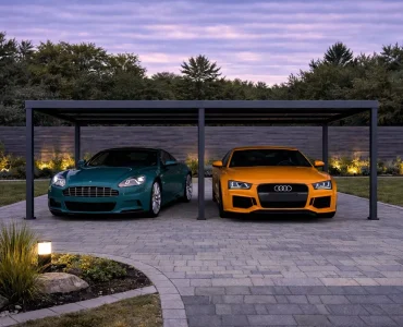 Carport 6×6 Hliníkový prístrešok pre auto