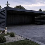 carport 7×5 z tłem