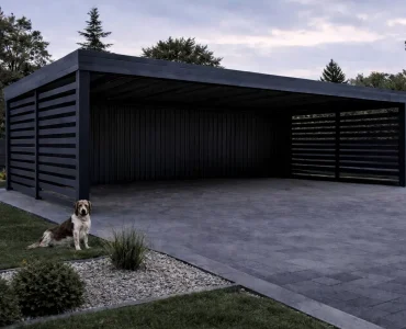 Carport 7×5 Hliníkový prístrešok pre auto