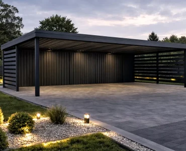 Carport 9×6 Hliníkový prístrešok pre auto