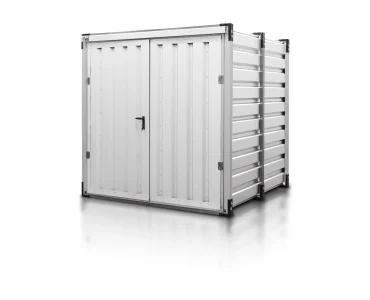 Skladový kontajner 2,25 m, biela RAL 9010