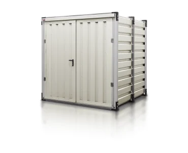 Skladový kontajner 2,25 m, biela RAL 9002