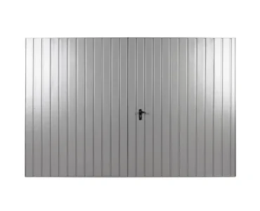 Garážová brána 2x2,5 m, dvojkrídlová, zvislé prelisy, panel 10 cm