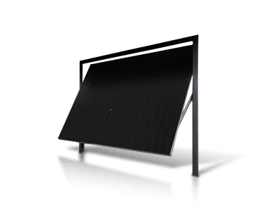 Garážová brána 3,5x2,5 m, výklopná, zvislé prelisy, panel 10 cm