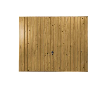 Garážová brána 2,5x2,5 m, výklopná, drevodekor, zvislé prelisy, panel 10 cm